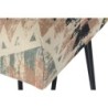 Bench DKD Home Decor 121 x 41 x 48 cm Black Metal Multicolour