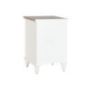 Nightstand Home ESPRIT White Natural Metal Fir 45 x 40 x 56 cm