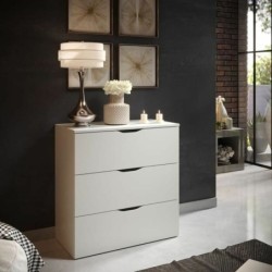 Chest of drawers Trelleborg White 78 x 40  x 80 cm