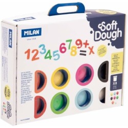 Modelling paste Milan Soft Dough Lots of Numvers Multicolour