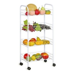 Vegetable trolley Confortime Metal White (36 x 26,5 x 86 cm)