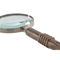 Decorative Figure DKD Home Decor Magnifying glass 10 x 2,5 x 24,5 cm Brown Colonial