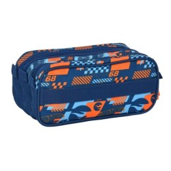 Triple Carry-all Hot Wheels Speed club Orange Navy Blue (21,5 x 10 x 8 cm)