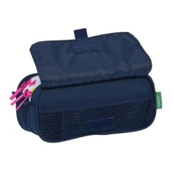 Triple Carry-all Benetton Love Navy Blue (21,5 x 10 x 8 cm)