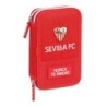 Double Pencil Case Sevilla Fútbol Club Red (28 Pieces)