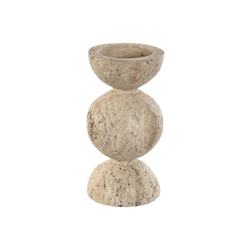 Candleholder Home ESPRIT Beige Magnesium 12 x 12 x 24 cm