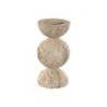 Candleholder Home ESPRIT Beige Magnesium 12 x 12 x 24 cm