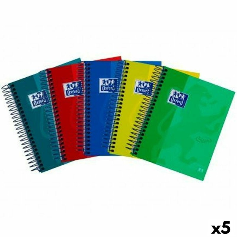 Set of exercise books Oxford European Book 4 Multicolour 1/8 (5 Units)