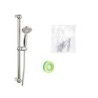 Shower Set White Silver Metal