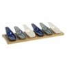 Appetizer Set DKD Home Decor Blue Green Beige Bamboo Porcelain Plastic Modern 36 x 9,7 x 1,3 cm