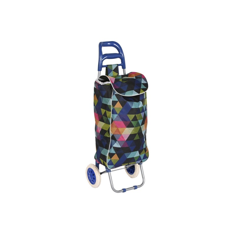 Shopping cart Home ESPRIT Blue 37 L 34 x 28 x 96 cm