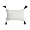 Cushion Home ESPRIT White Black Rhombus 50 x 15 x 30 cm