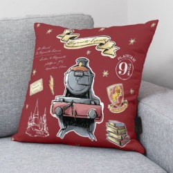 Cushion cover Harry Potter Hogwarts Express Burgundy 50 x 50 cm