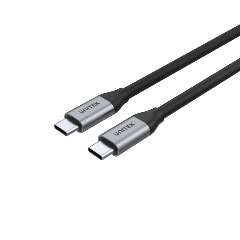 Cable USB C Unitek C14082ABK Black 1 m