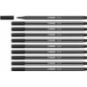 Felt-tip pens Stabilo Pen 68 Black (10 Pieces)