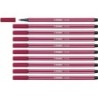 Felt-tip pens Stabilo Pen 68 Dark Red (10 Pieces)