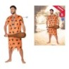 Costume for Adults Caveman Orange (2 Pieces)