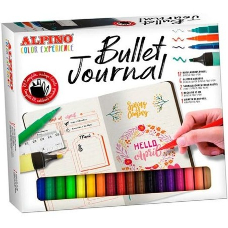 School Set Alpino Bullet Journal Color Experience 22 Pieces