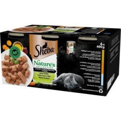 Cat food Sheba Kit Liver Birds 400 g