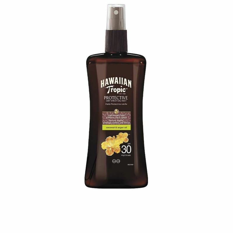 Sunscreen Oil Hawaiian Tropic Coconut Argan Spf 30 Coconut Argan 200 ml