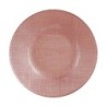 Flat plate Pink Glass 6 Units (21 x 2 x 21 cm)