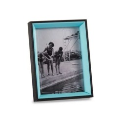 Photo frame Crystal Black Blue MDF Wood (6 Units) (3 x 20 x 15 cm)