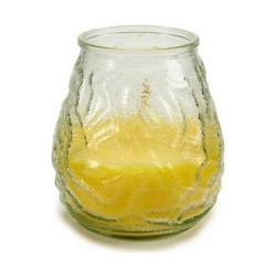 Scented Candle Yellow Transparent Citronela 9 x 9,5 x 9 cm (6 Units)