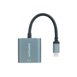 USB-C to DVI Adapter NANOCABLE 10.16.4103-G Grey 15 cm