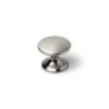 Doorknob Rei 756 Circular nickel Satin finish Silver Metal 4 Units (Ø 33 x 27 mm)