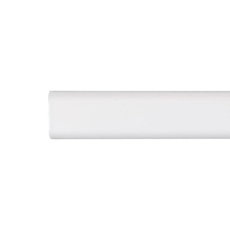 Wardrobe rail Stor Planet Cintacor White Oval 200 cm 15 x 25 mm