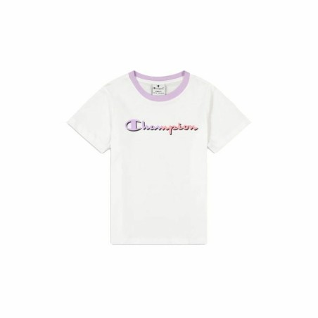 Child's Short Sleeve T-Shirt Champion Crewneck White