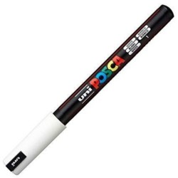 Felt-tip pens POSCA PC-1MR White (6 Units)