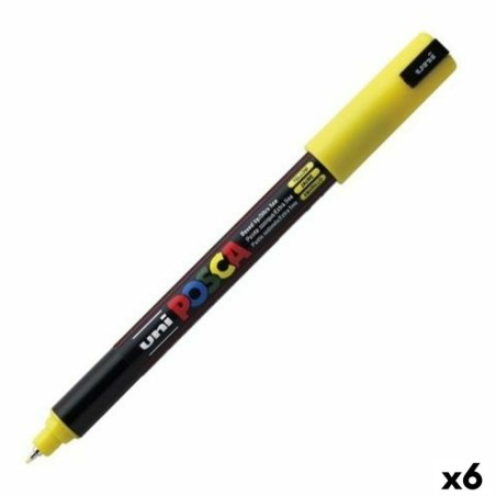 Felt-tip pens POSCA PC-1MR Yellow (6 Units)