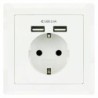 Wall Plug with 2 USB Ports TooQ 10.35.0010 5V/2.4A White 2,4 A