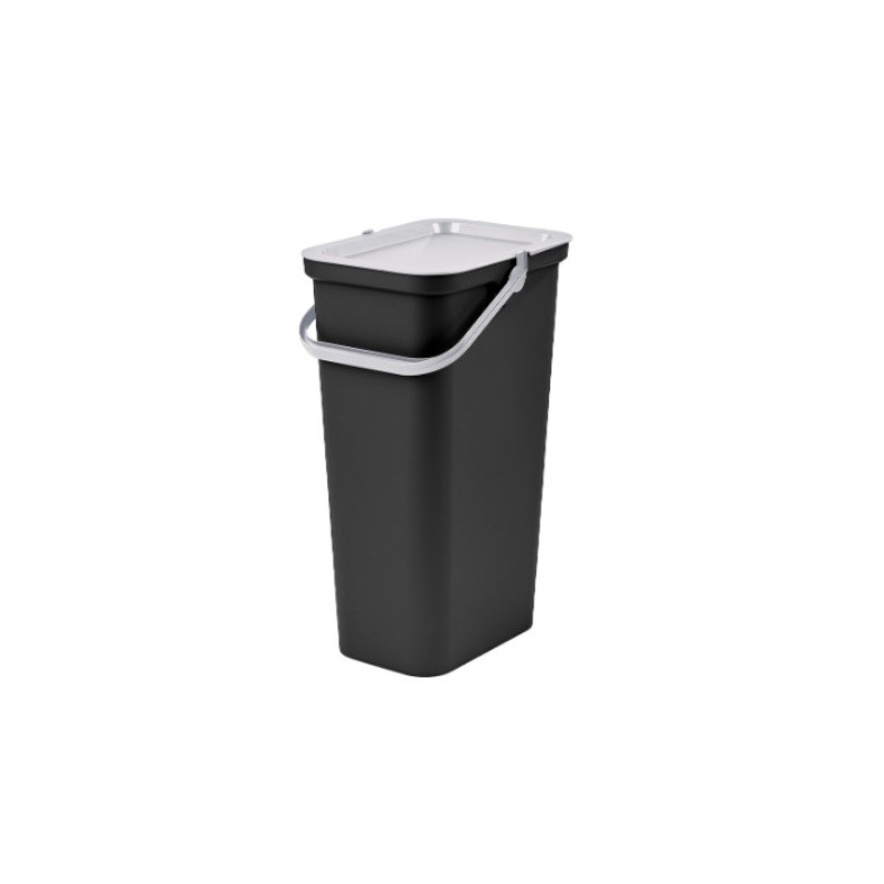 Recycling Waste Bin Tontarelli Moda Black White 38 L