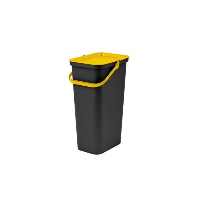 Recycling Waste Bin Tontarelli Moda Yellow 38 L