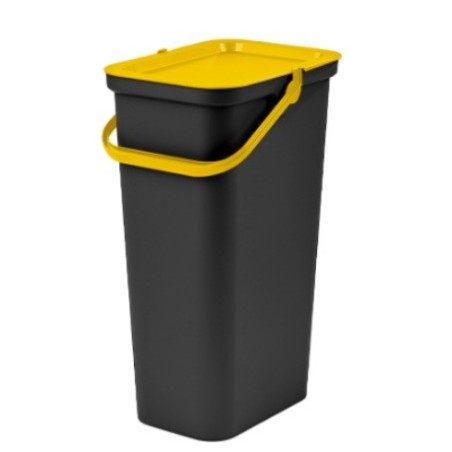 Recycling Waste Bin Tontarelli Moda Yellow 38 L