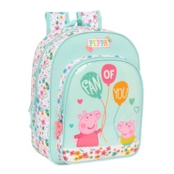 School Bag Peppa Pig Cosy corner Light Blue (26 x 34 x 11 cm)