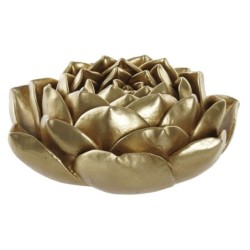 Decorative Figure DKD Home Decor Golden Flower 18 x 18,5 x 7,2 cm