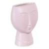 Planter 15 x 8,5 x 19 cm Face Ceramic Light mauve