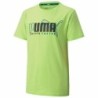 Child's Short Sleeve T-Shirt Puma  ALPHA GRAPHIC TEE 583188 Green (6 Years)