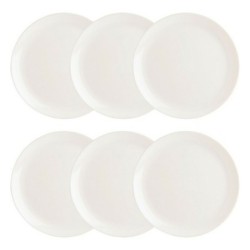 Plate set Luminarc Diwali 6 Units White Glass (Ø 27 cm)