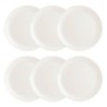 Plate set Luminarc Diwali 6 Units White Glass (Ø 27 cm)