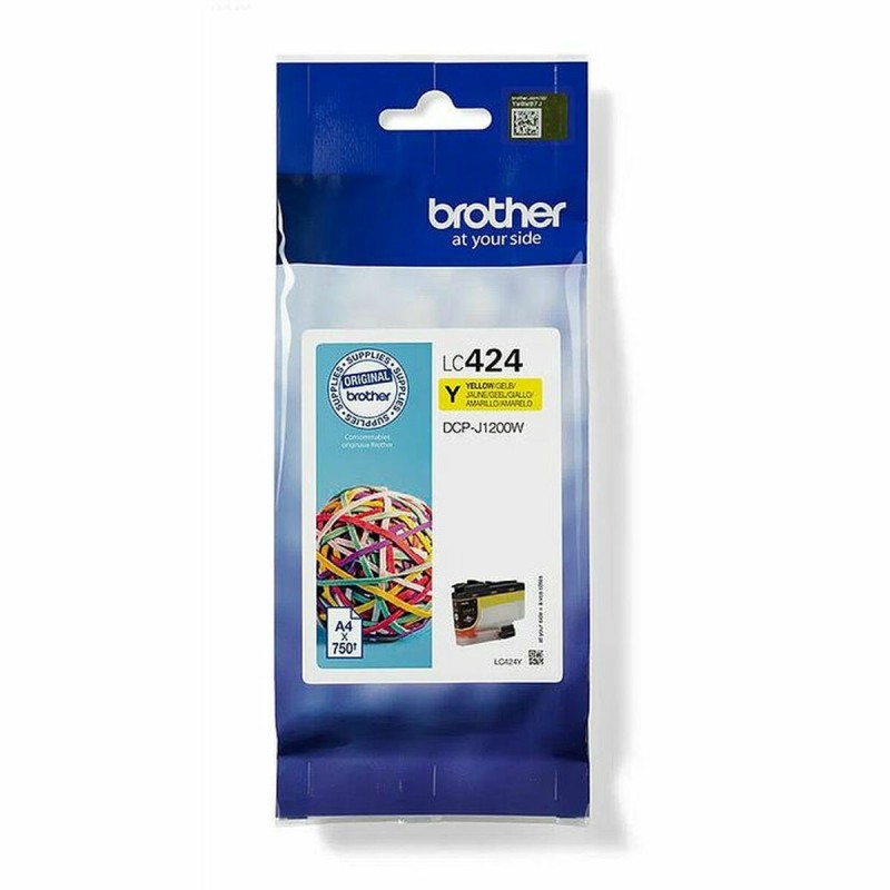 Original Ink Cartridge Brother LC-424Y Yellow