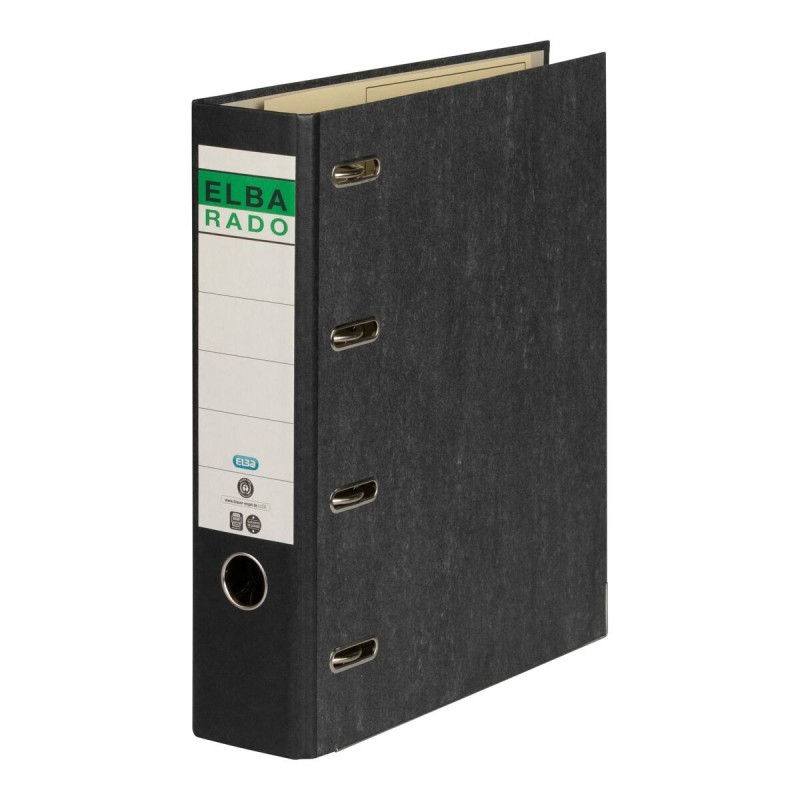 Lever Arch File Elba Black A4