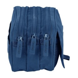 Triple Carry-all Safta 21,5 x 10 x 8 cm Navy Blue