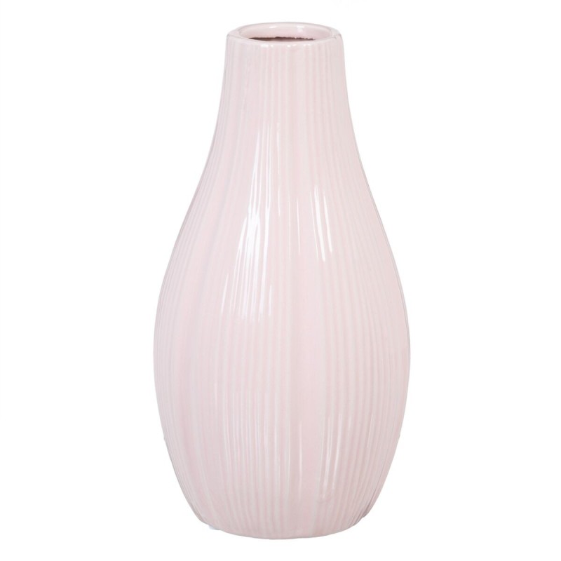 Vase 13 x 13 x 25,5 cm Ceramic Pink