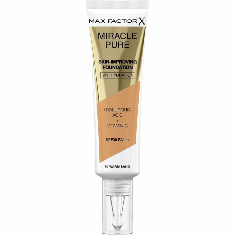 Liquid Make Up Base Max Factor Miracle Pure Spf 30 Nº 70-warm sand 30 ml