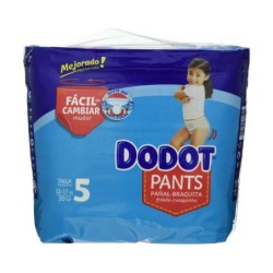 Disposable nappies Dodot Dodot Pants Size 5 12-17 kg 30 Units