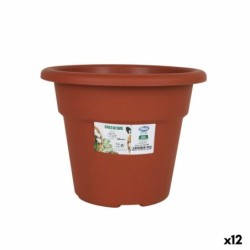 Plant pot Dem Greentime Circular Brown ø 20 x 15,75 cm (12 Units)